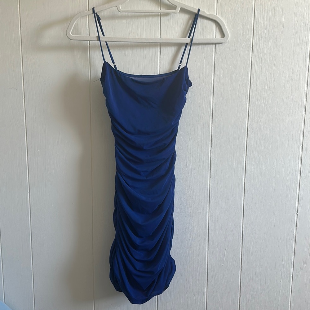 Blue Lucy in the Sky Mini Dress